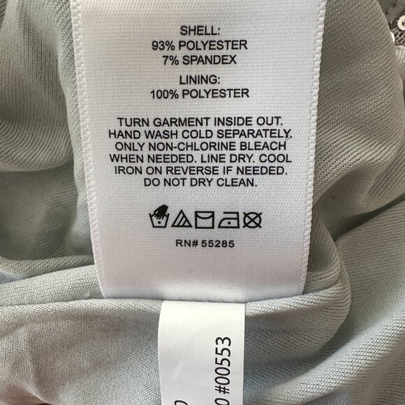 Express Silver Sequin Mini Skirt Sz XL - Picture 9 of 10